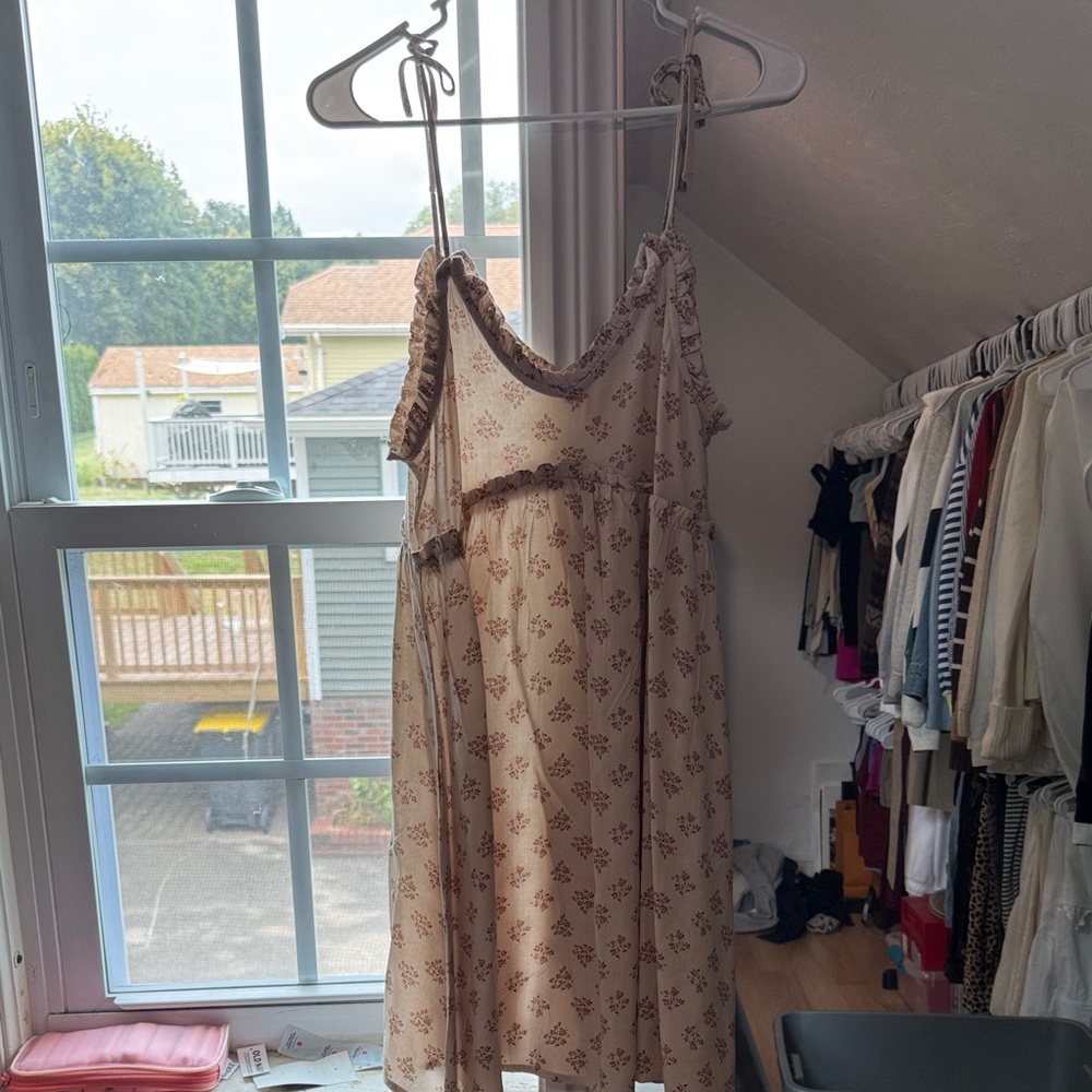 Floral Cream Dress